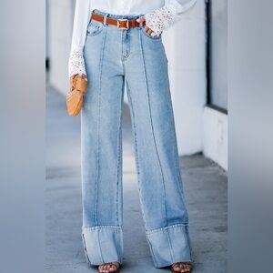 CUPSHE Women's Urban Shift Blue Jeans